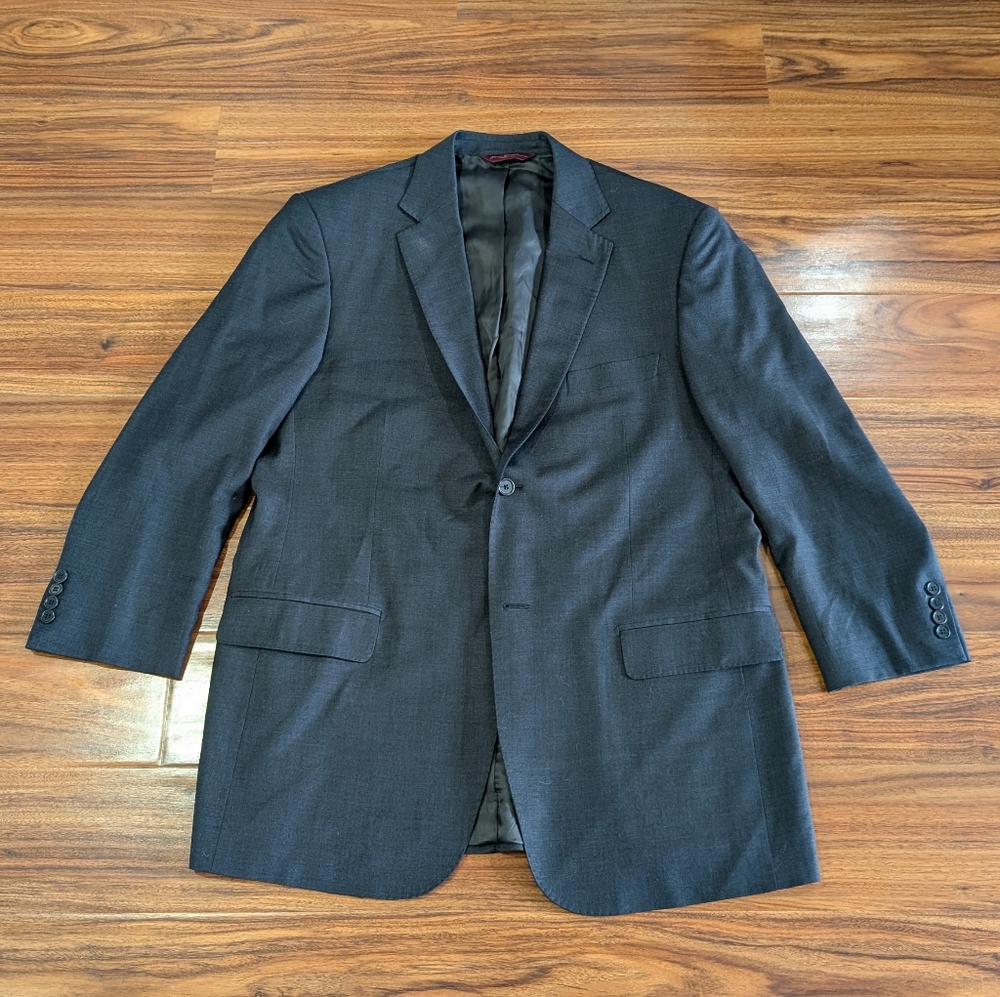 Pronto Uomo Black Classic Fit Wool Blend Blazer